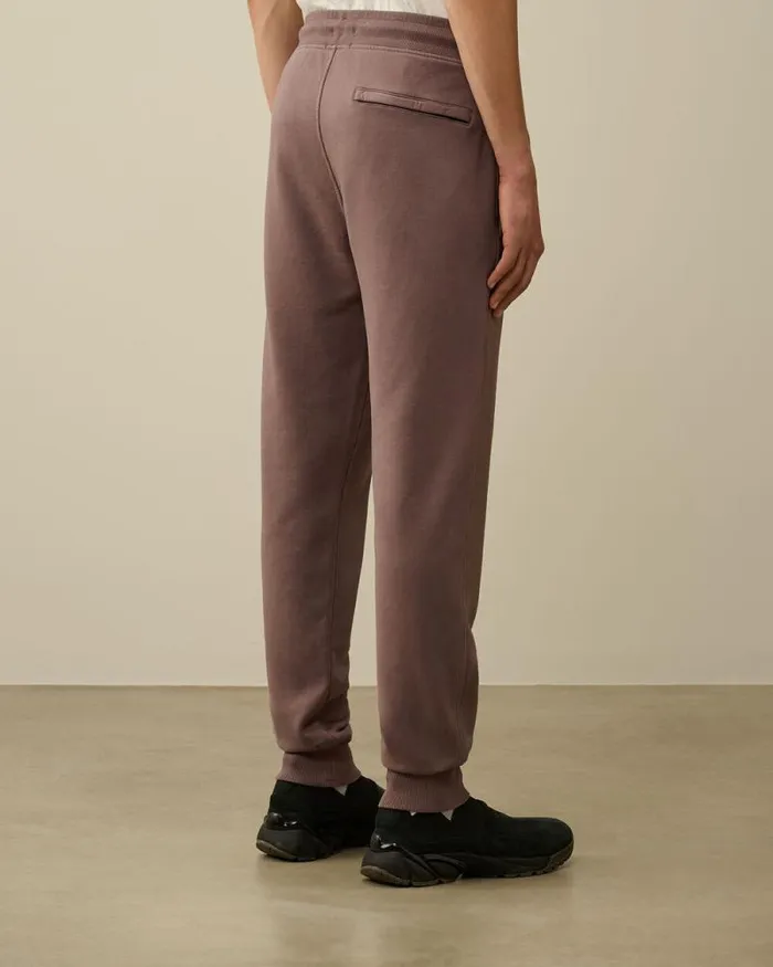 CP Company Tracksuits and Shorts Brushed And Emerized Diagonal Fleece Cargo Sweatpants Purple Dove 8211 Man