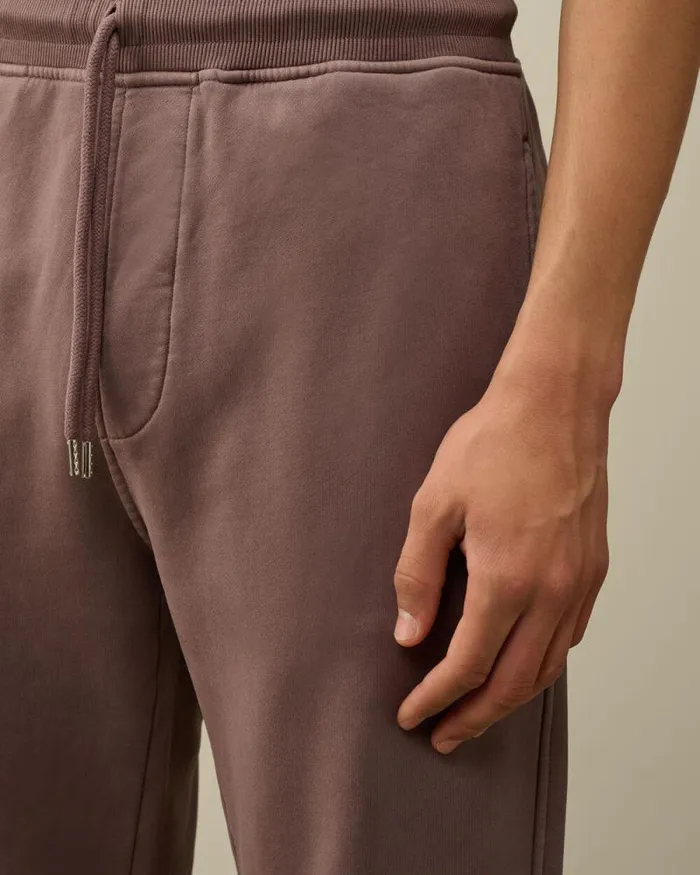 CP Company Tracksuits and Shorts Brushed And Emerized Diagonal Fleece Cargo Sweatpants Purple Dove 8211 Man