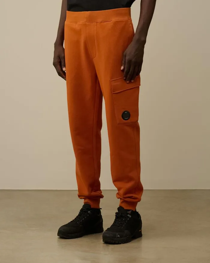 CP Company Tracksuits and Shorts Diagonal Raised Fleece Cargo Sweatpants Bombay Brown 8211 Man