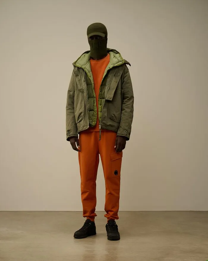 CP Company Tracksuits and Shorts Diagonal Raised Fleece Cargo Sweatpants Bombay Brown 8211 Man