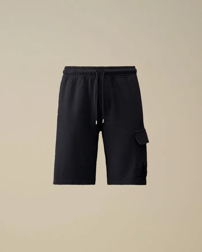 CP Company Tracksuits and Shorts Light Fleece Lens Shorts Total Eclipse Blue 8211 Man CP Company Tracksuits and Shorts Light Fleece Lens Shorts Total Eclipse Blue 8211 Man