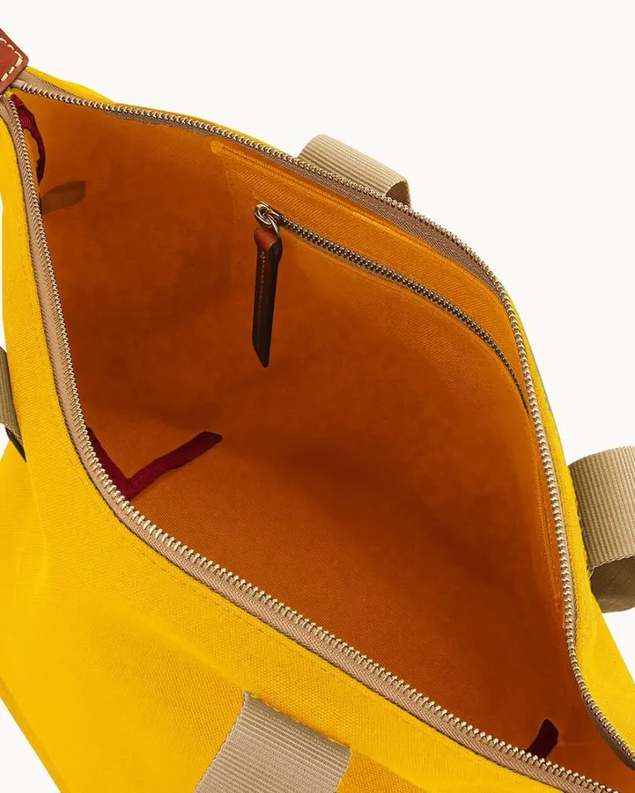 Canvas Carryall 28 Yellow Women Dooney and Bourke Totes Canvas Carryall 28 Yellow Women Dooney and Bourke Totes