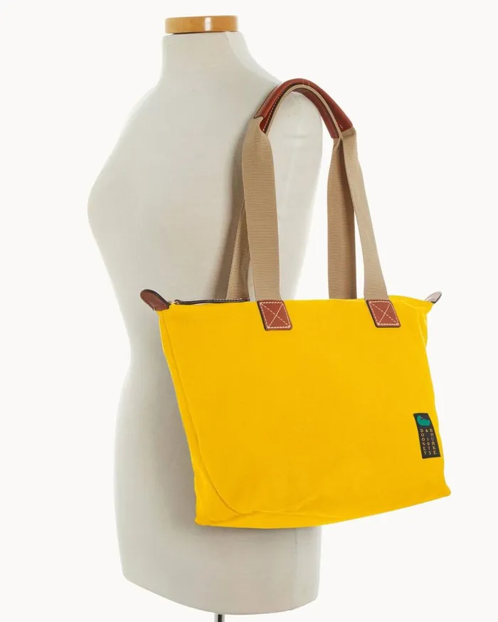 Canvas Carryall 28 Yellow Women Dooney and Bourke Totes Canvas Carryall 28 Yellow Women Dooney and Bourke Totes