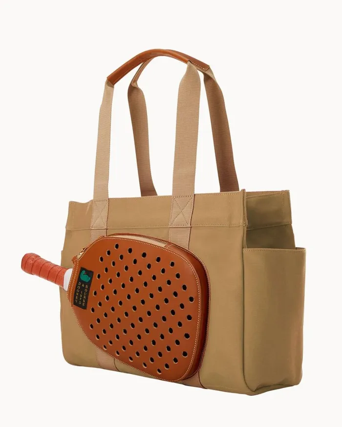 Canvas Pickleball Tote 40 Beige Women Dooney and Bourke Totes Canvas Pickleball Tote 40 Beige Women Dooney and Bourke Totes