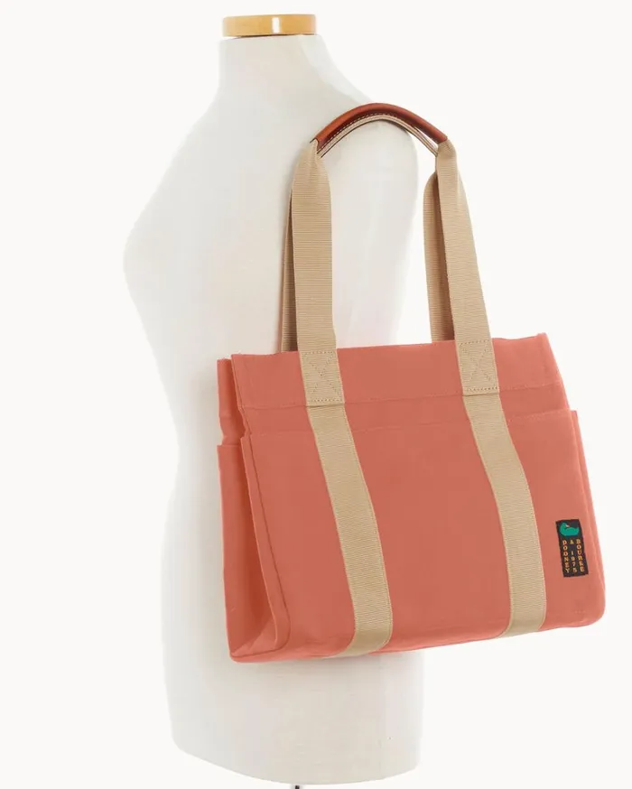 Canvas Tote 35 Terracotta Women Dooney and Bourke Totes Canvas Tote 35 Terracotta Women Dooney and Bourke Totes