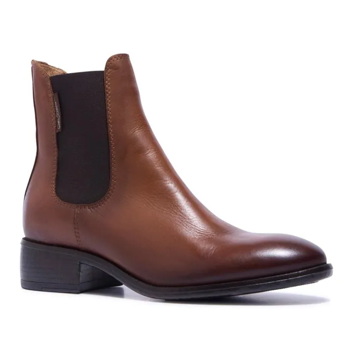 Carl Scarpa Delicio Tan Leather Ankle Boots Women Leather Ankle Boots