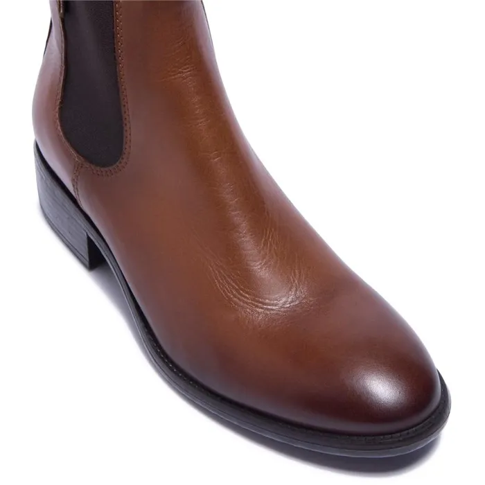 Carl Scarpa Delicio Tan Leather Ankle Boots Women Leather Ankle Boots