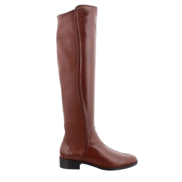 Carl Scarpa Emma Tan Leather KneeHigh Boots Women Leather Boots
