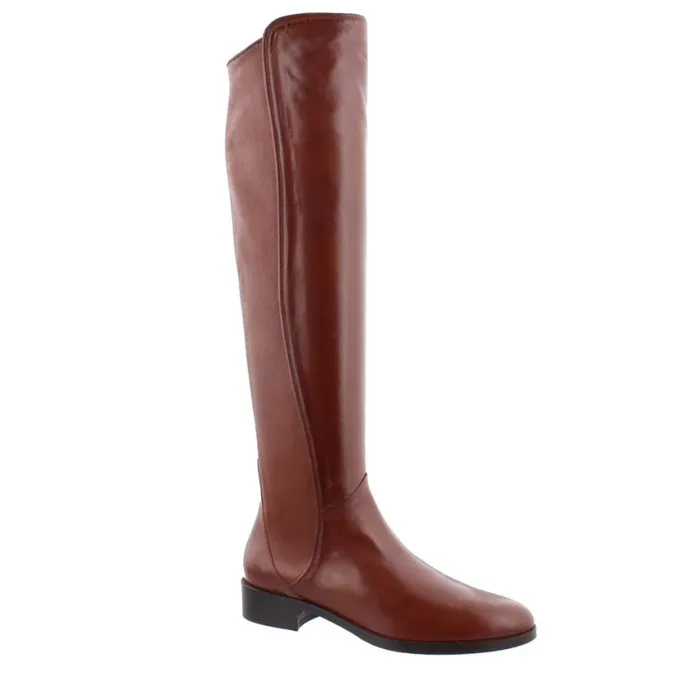 Carl Scarpa Emma Tan Leather KneeHigh Boots Women Leather Boots