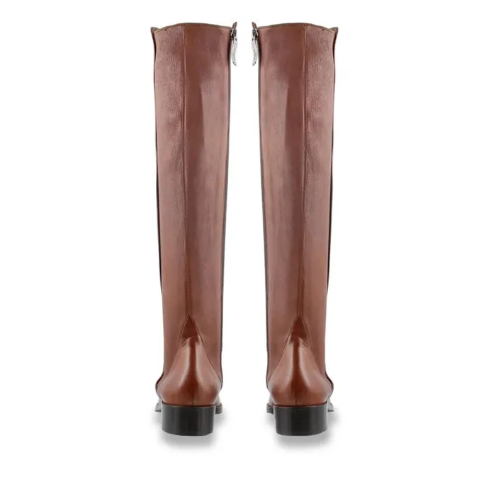 Carl Scarpa Emma Tan Leather KneeHigh Boots Women Leather Boots