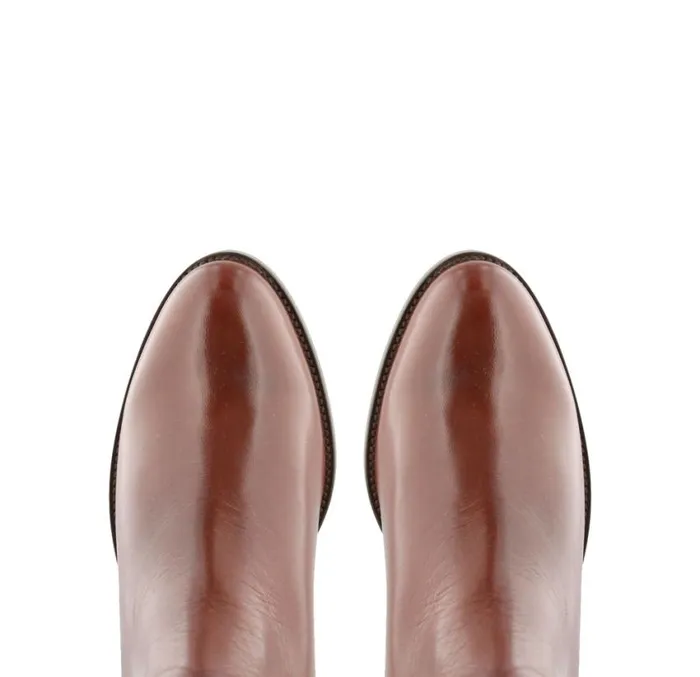 Carl Scarpa Emma Tan Leather KneeHigh Boots Women Leather Boots