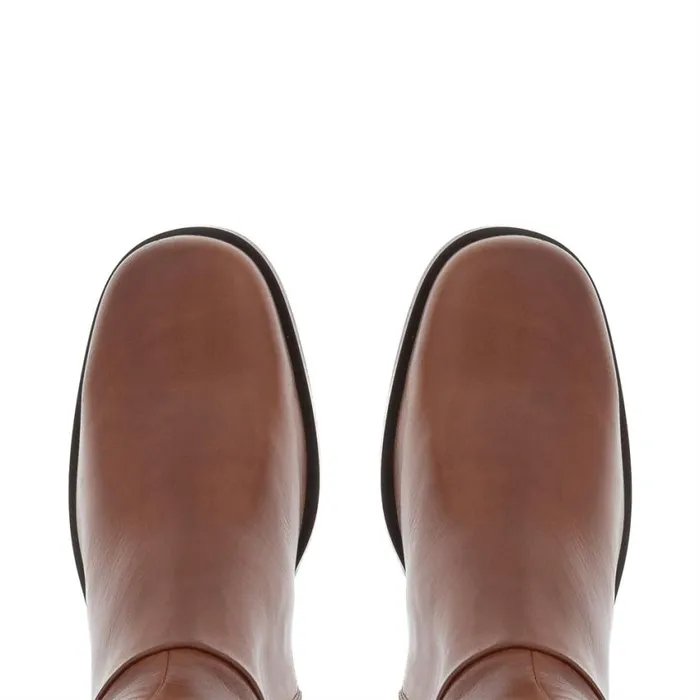 Carl Scarpa Losanna Tan Leather Knee High Boots Women Leather Boots