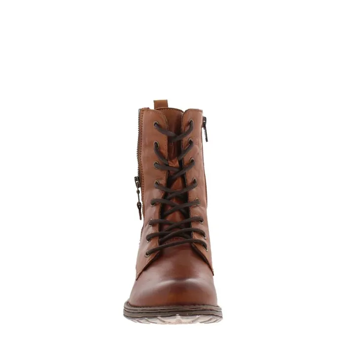 Carl Scarpa Paulette Brandy LaceUp Ankle Boots Women Leather Ankle Boots