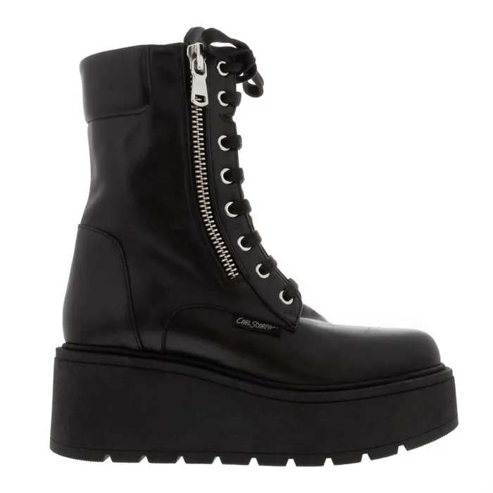 Carl Scarpa Sabbati Black Leather Ankle Boots Women Leather Ankle Boots