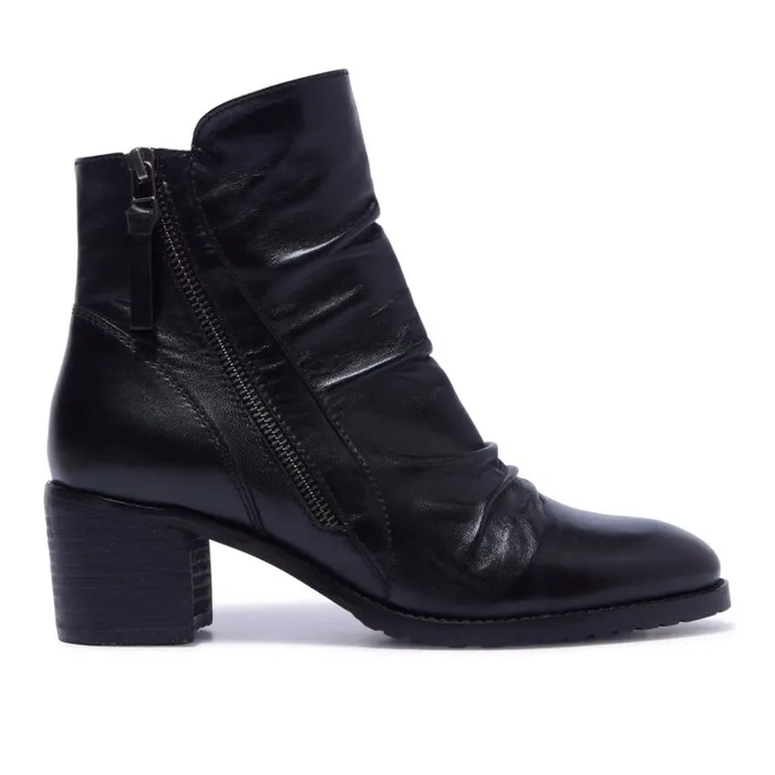 Carl Scarpa Trizeppe Black Leather Ankle Boots Women Leather Ankle Boots