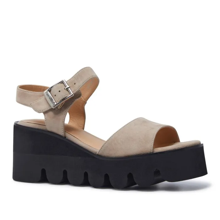 Carl Scarpa Veronne Beige Suede Wavesole Sandals Women Sandals Carl Scarpa Veronne Beige Suede Wavesole Sandals Women Sandals