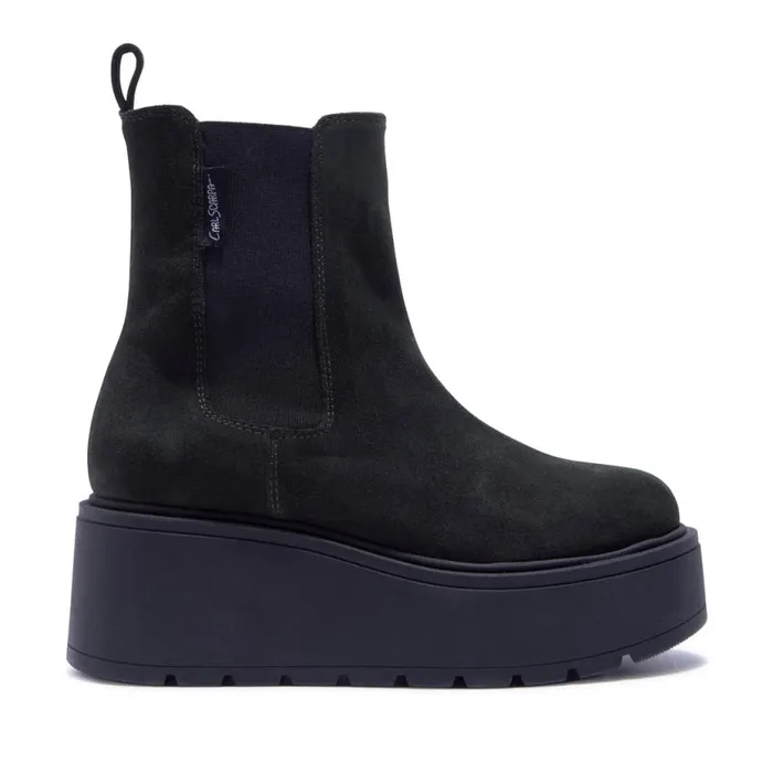 Carl Scarpa Zennie Green Suede Ankle Boots Women Suede Ankle Boots