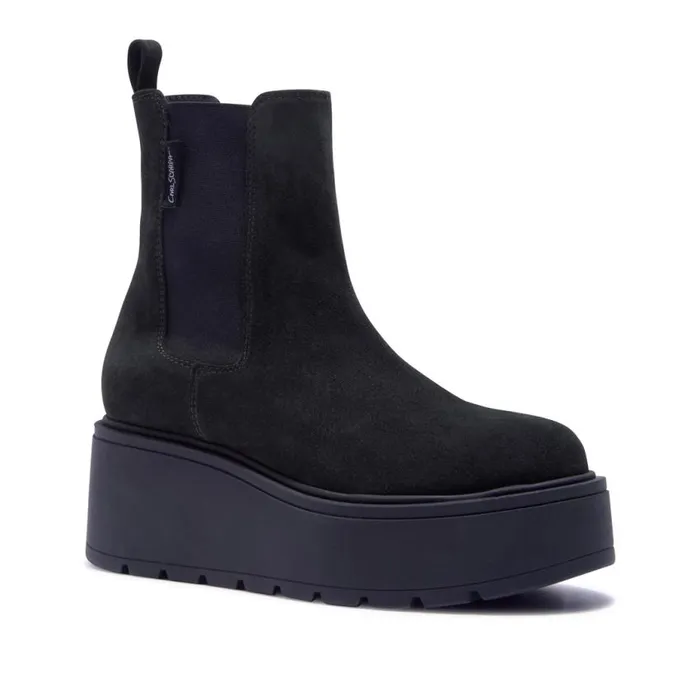 Carl Scarpa Zennie Green Suede Ankle Boots Women Suede Ankle Boots