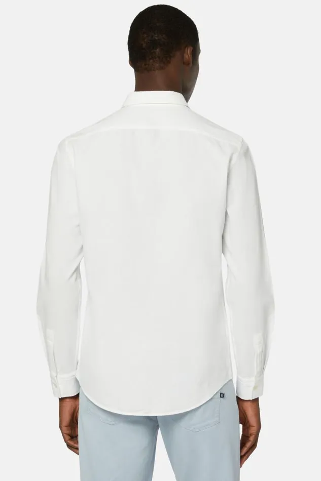 Casual Shirts Men Boggi Milano Regular Fit White Cotton Shirt White Casual Shirts Men Boggi Milano Regular Fit White Cotton Shirt White