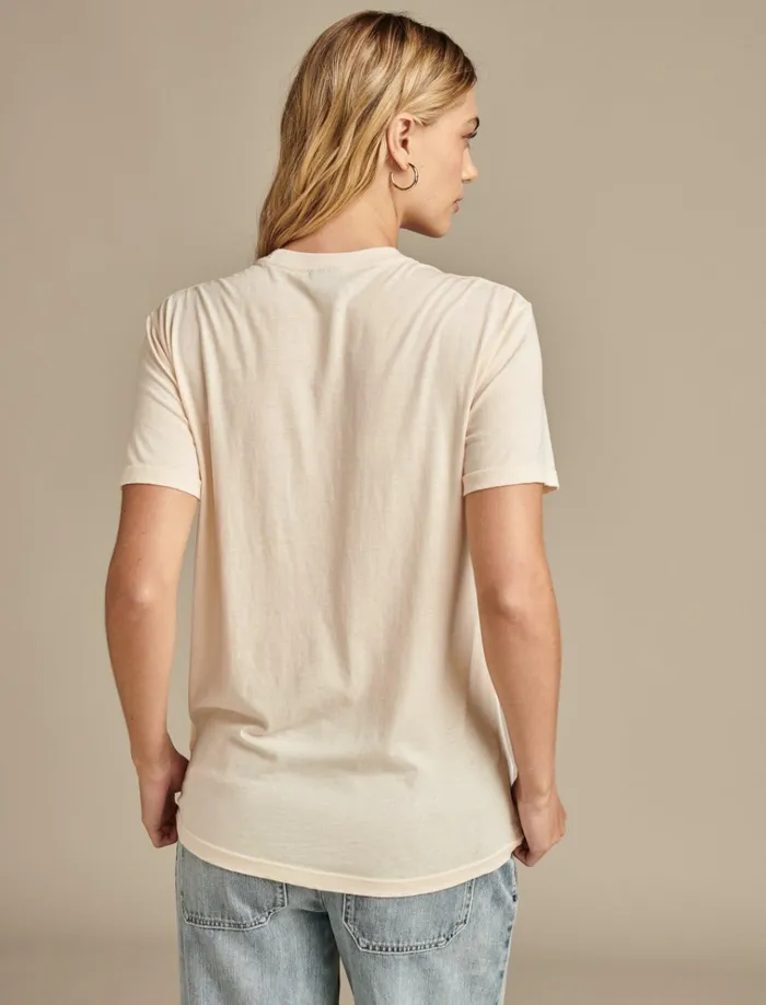 Celtics Graphic Tee 280 Cream Women Lucky Brand Graphic Tees