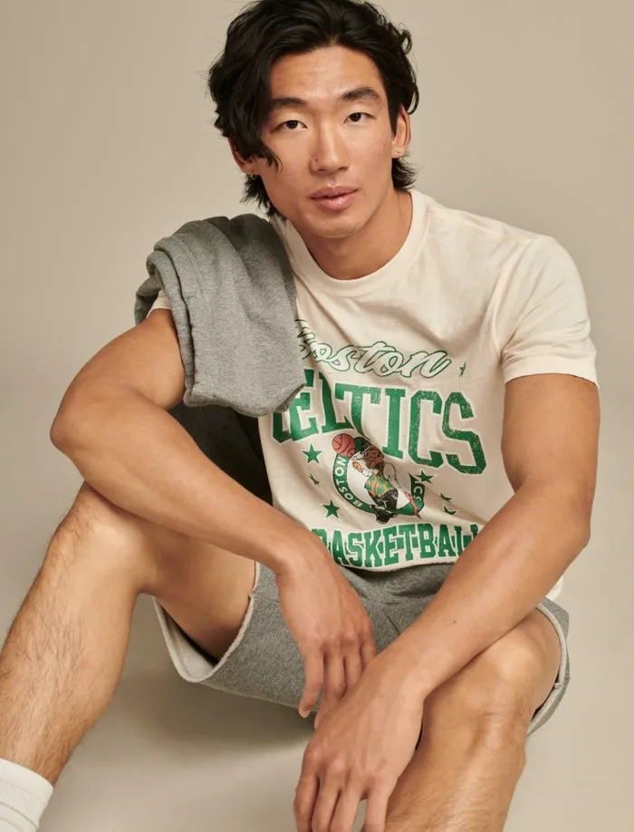Celtics Graphic Tee 280 Cream Women Lucky Brand Graphic Tees