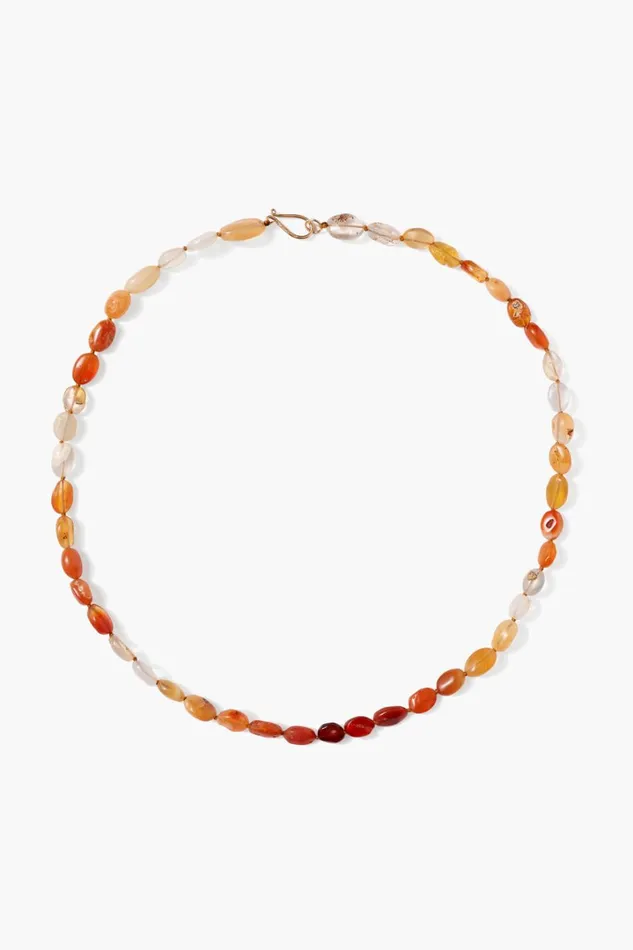 Chan Luu 14k Fine Women 14k Ember Necklace Fire Opal
