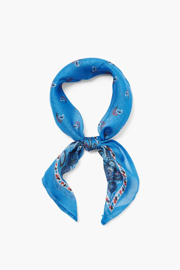 Chan Luu Bandanas Women Bandana Blue Paisley
