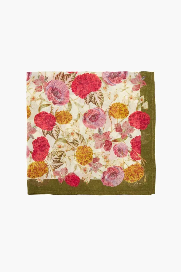 Chan Luu Bandanas Women Bandana Marigold Overgrown Floral