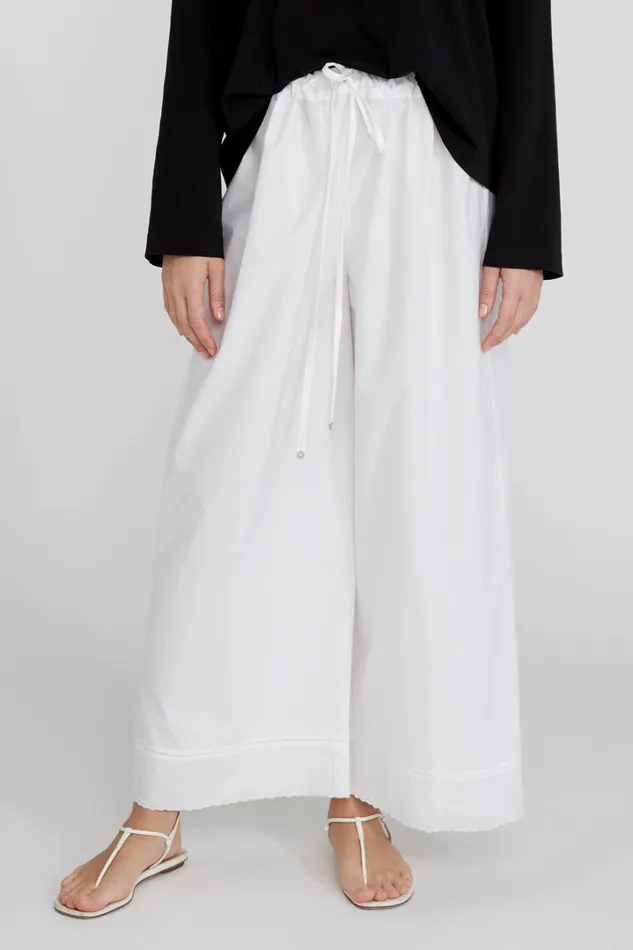 Chan Luu Bottoms Women Ramona Poplin Pant White