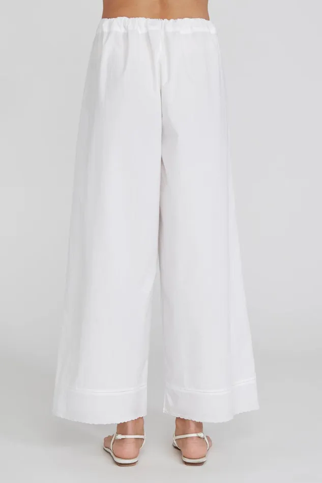 Chan Luu Bottoms Women Ramona Poplin Pant White