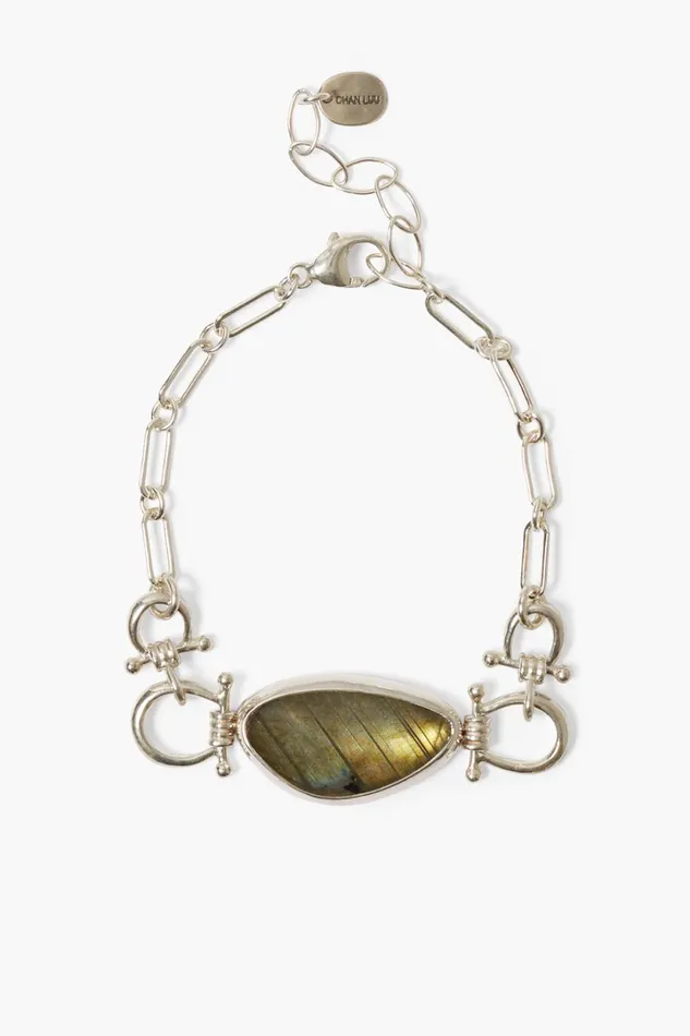 Chan Luu Bracelets Women Cheval Bracelet Silver Labradorite