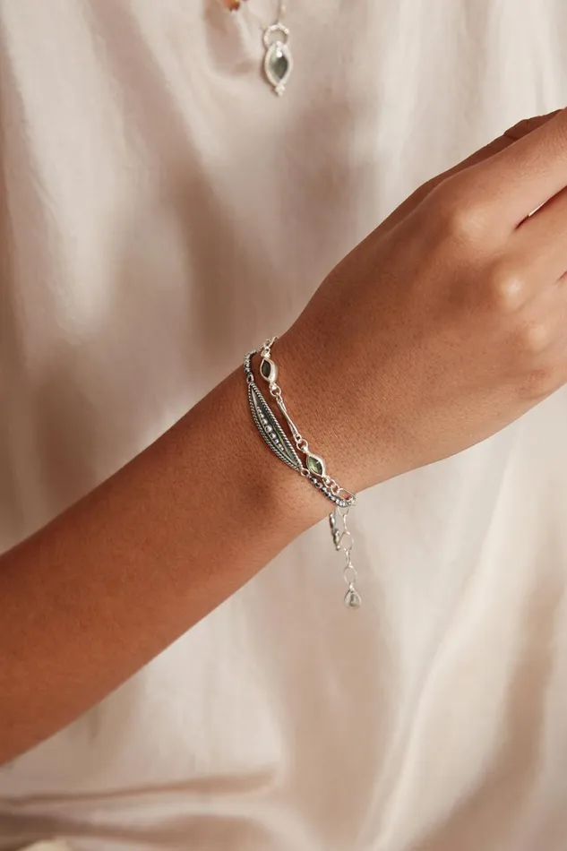 Chan Luu Bracelets Women Lydia Bracelet Silver Labradorite
