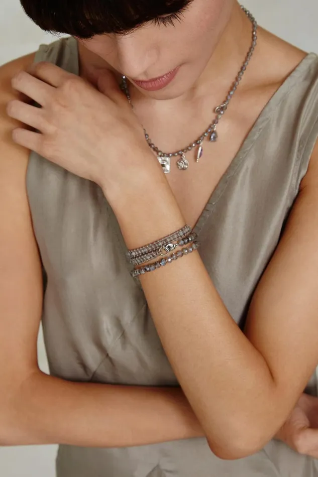 Chan Luu Bracelets Women Mano Triple Wrap Bracelet Labradorite
