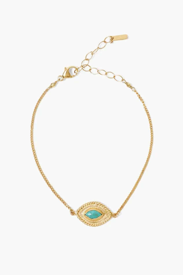 Chan Luu Bracelets Women Mariya Evil Eye Bracelet Turquoise