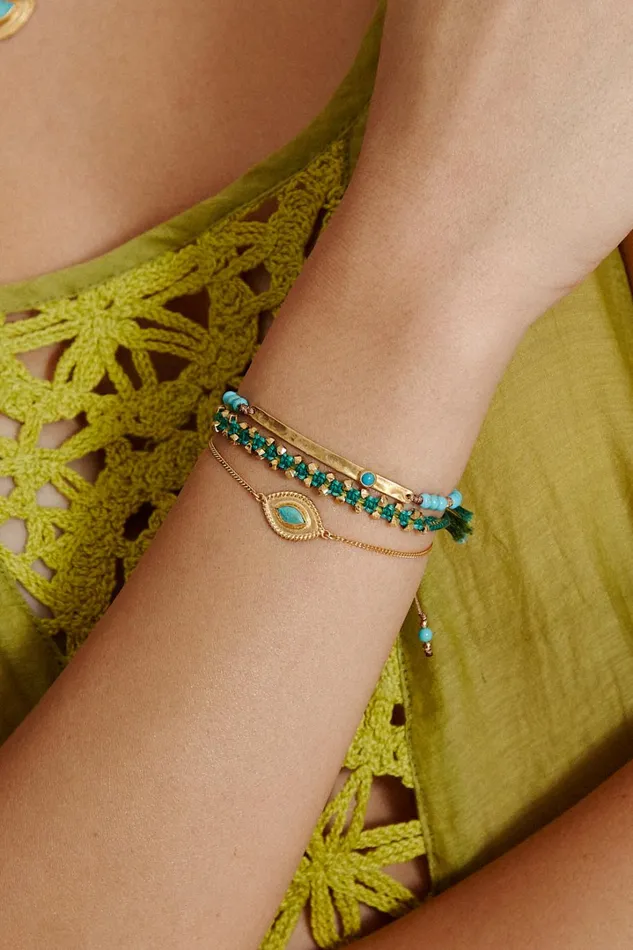Chan Luu Bracelets Women Mariya Evil Eye Bracelet Turquoise