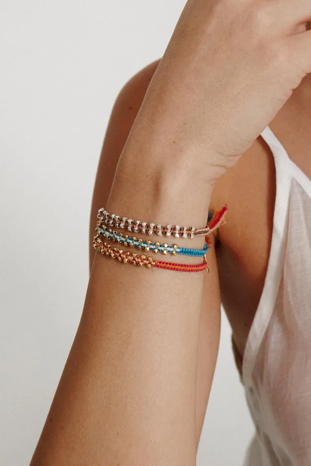 Chan Luu Bracelets Women Zana Single Wrap Bracelet Orange Mix