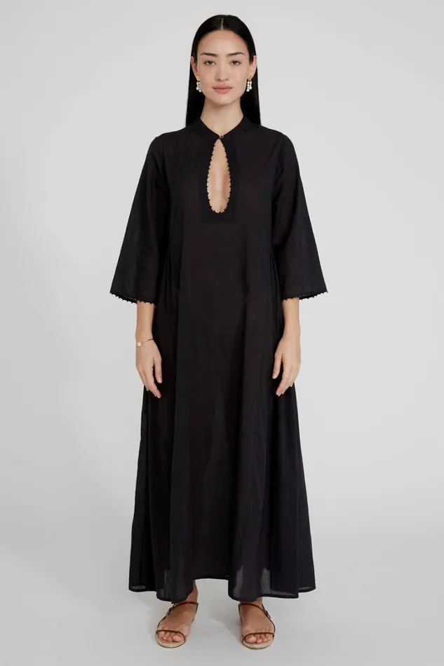 Chan Luu Dresses Women Tanya Plunge Dress Caviar