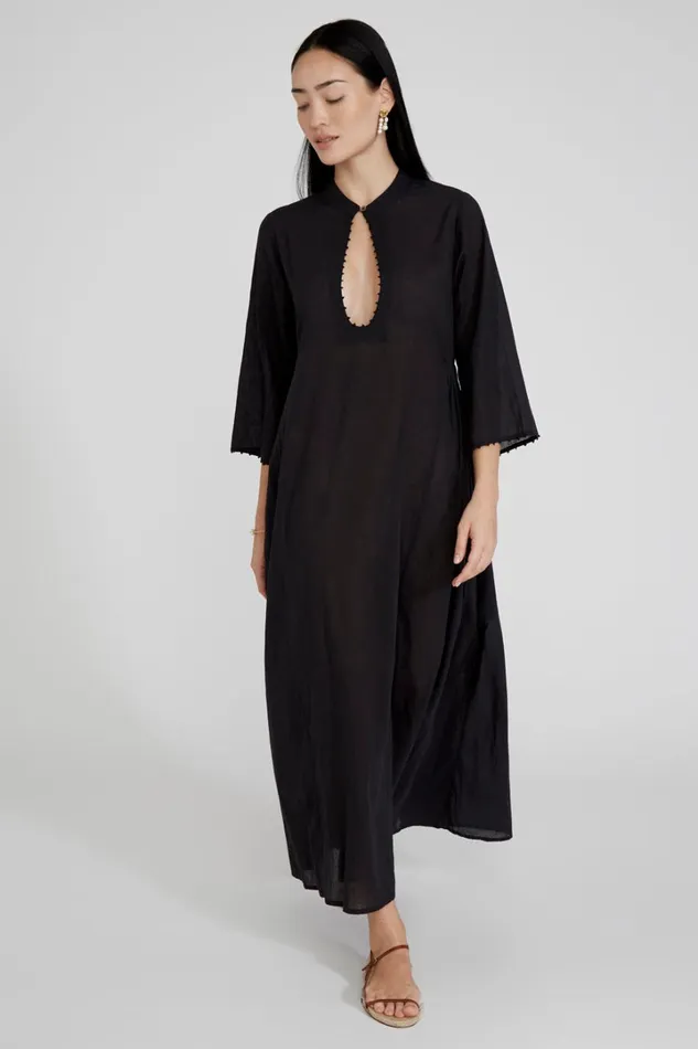 Chan Luu Dresses Women Tanya Plunge Dress Caviar