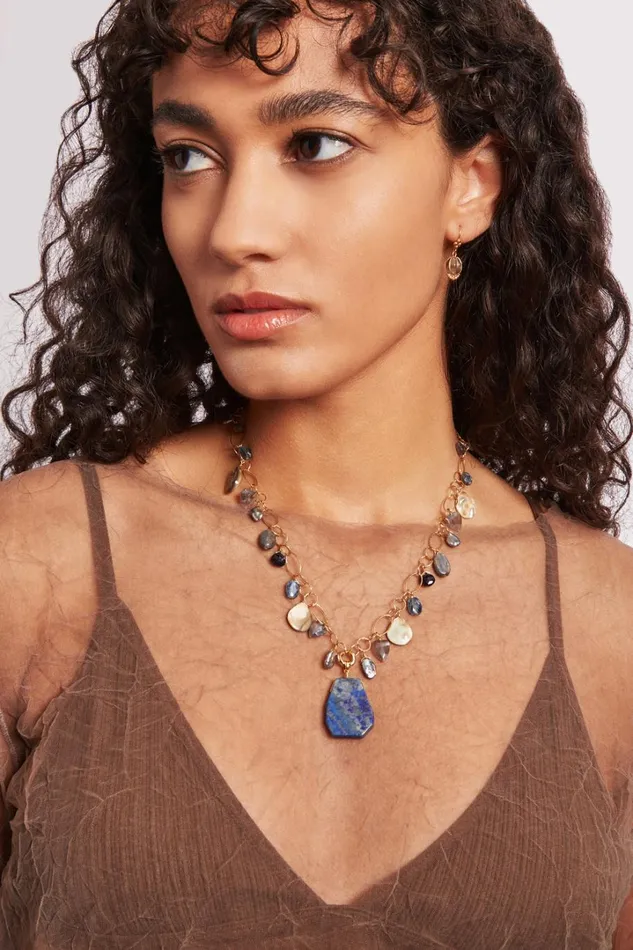 Chan Luu Earrings Women Balloon Earrings Smoky Quartz