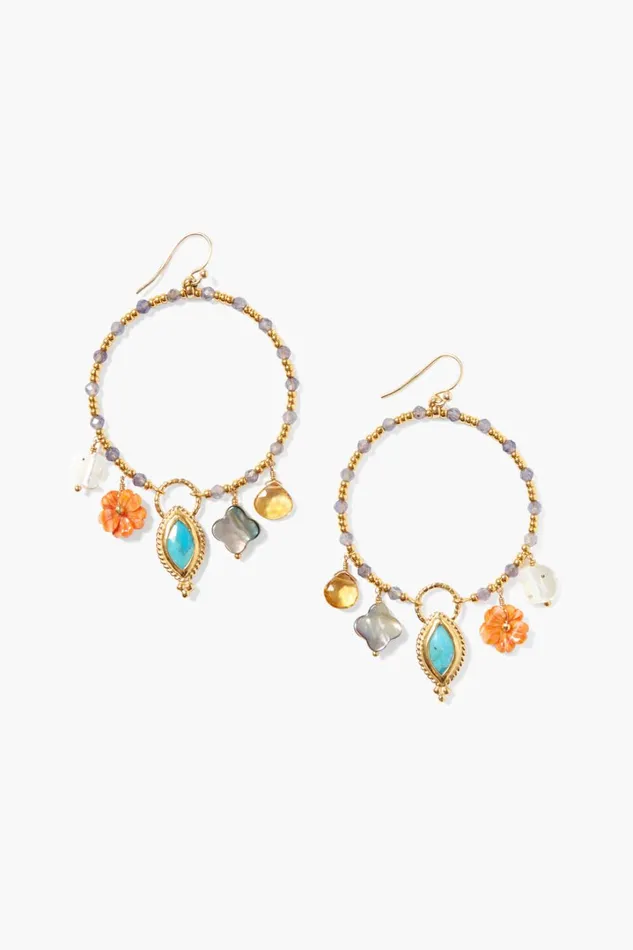 Chan Luu Earrings Women Chiara Hoop Earrings Multi