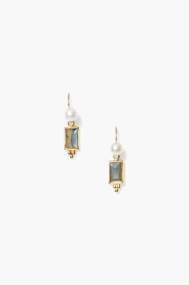 Chan Luu Earrings Women Clarey Earrings Labradorite