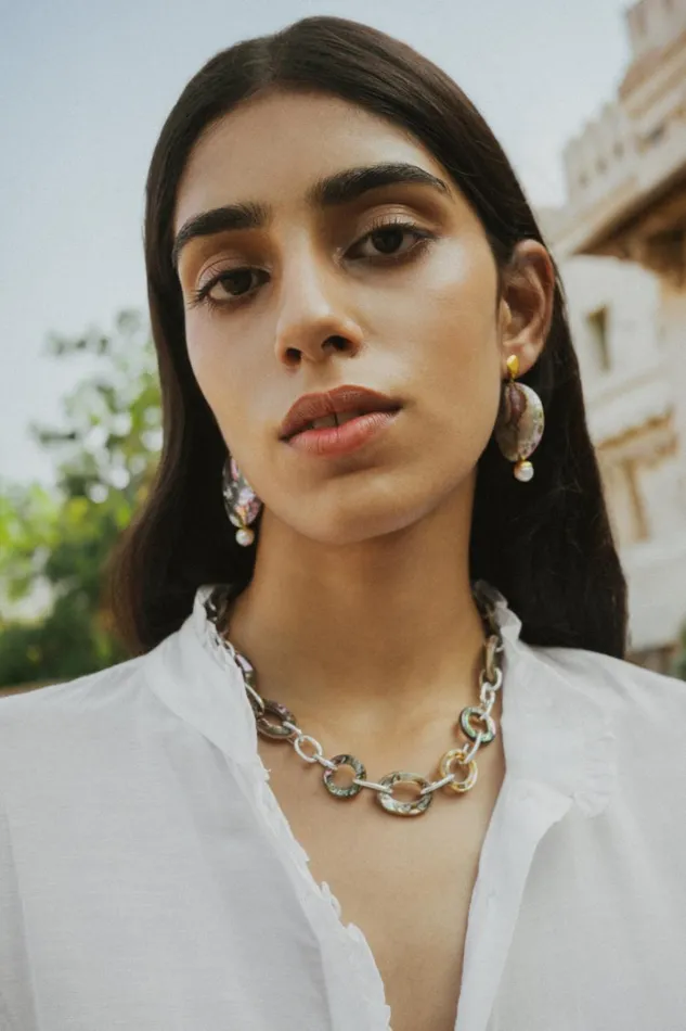 Chan Luu Earrings Women Damaris Drop Earrings Abalone