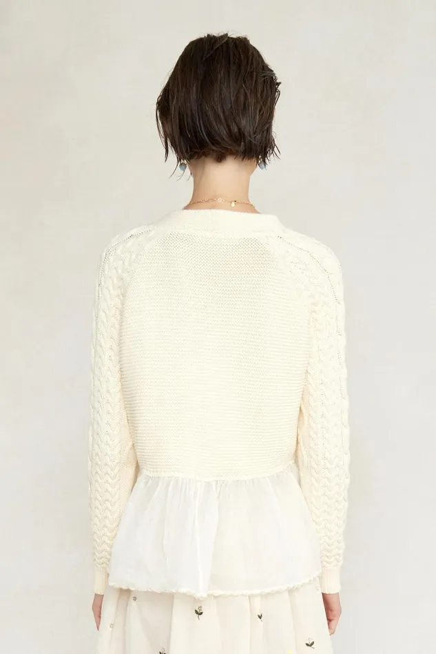 Chan Luu Knitwear Women Rebecca Cardigan Antique White