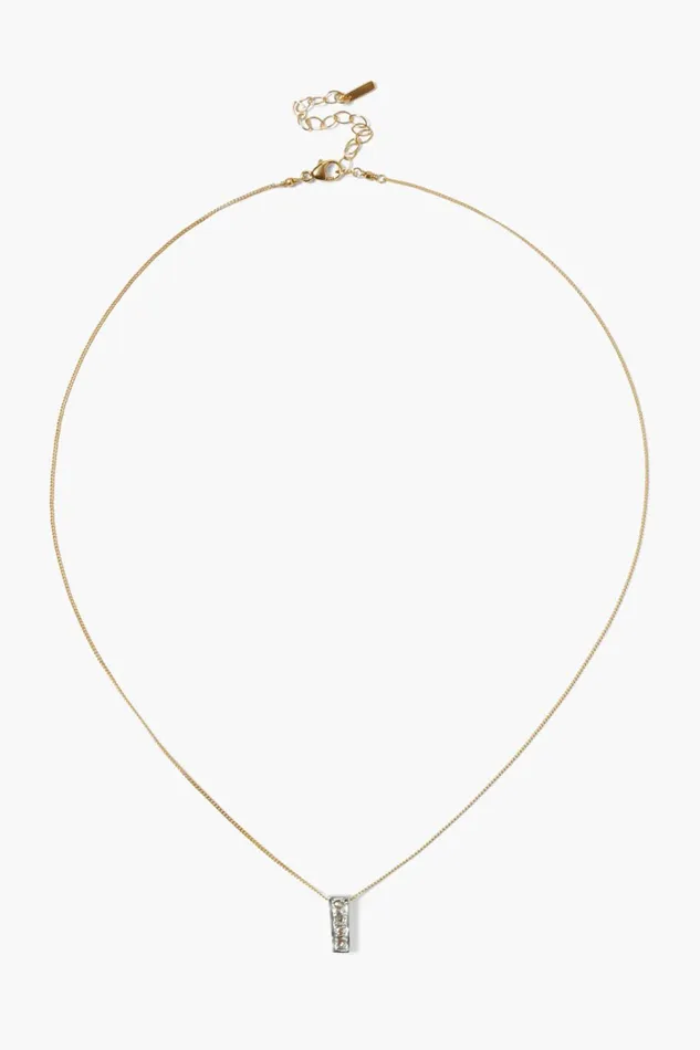 Chan Luu Necklaces Women Bar Diamond Necklace Gold Mix