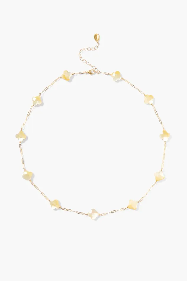 Chan Luu Necklaces Women Clover Necklace Yellow MOP