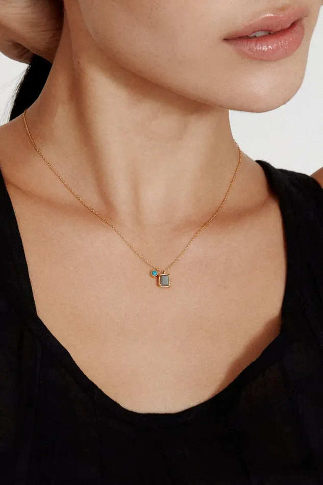 Chan Luu Necklaces Women Delilah Pendant Necklace Labradorite Mix