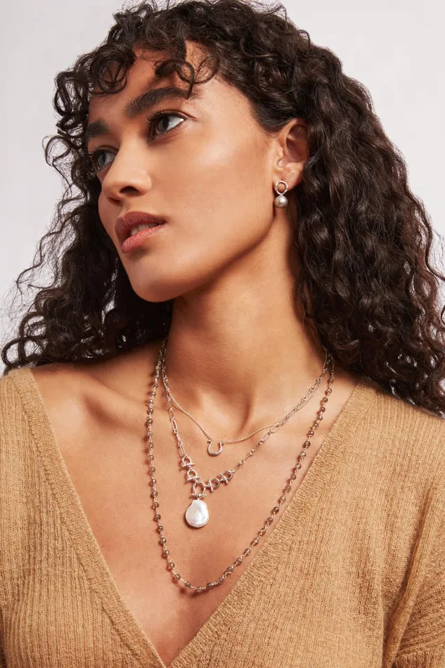 Chan Luu Necklaces Women Horseshoe Necklace Silver