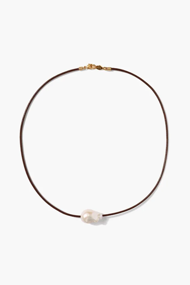 Chan Luu Necklaces Women Isla Pearl Necklace Brown