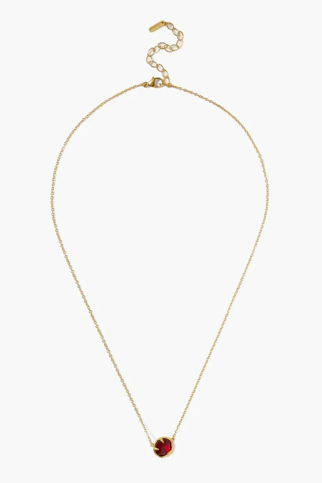 Chan Luu Necklaces Women January Birthstone Necklace Garnet Crystal