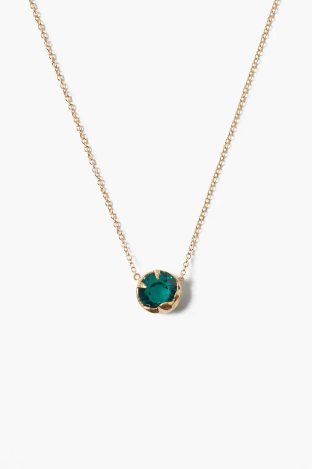 Chan Luu Necklaces Women May Birthstone Necklace Emerald Crystal